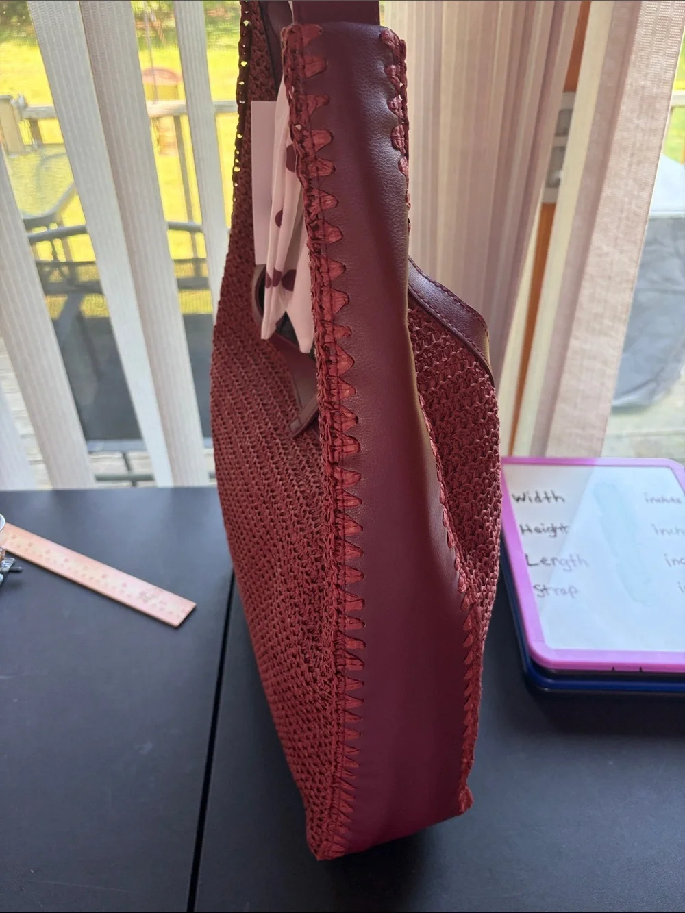Steve Madden Bfreya Hobo Bag in Rust Wine